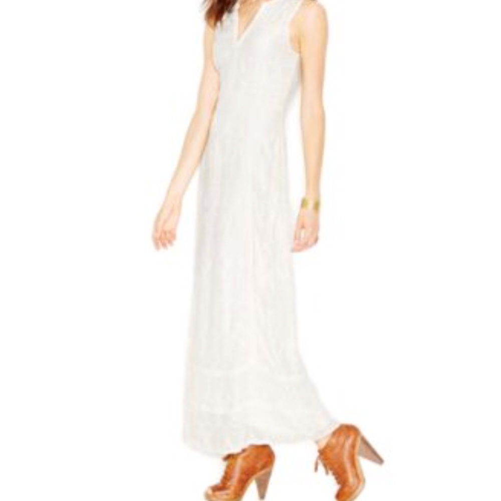 Lucky brand embroidered maxi dress